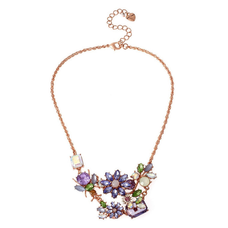 Betsey Johnson Garden Floral Necklace