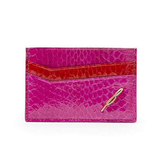 B Brian Atwood Leather Card Case