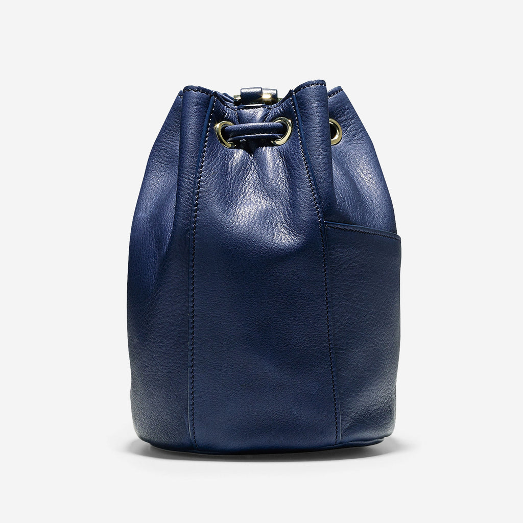 COLE HAAN Blazer Blue Felicity Mini Drawstring Side