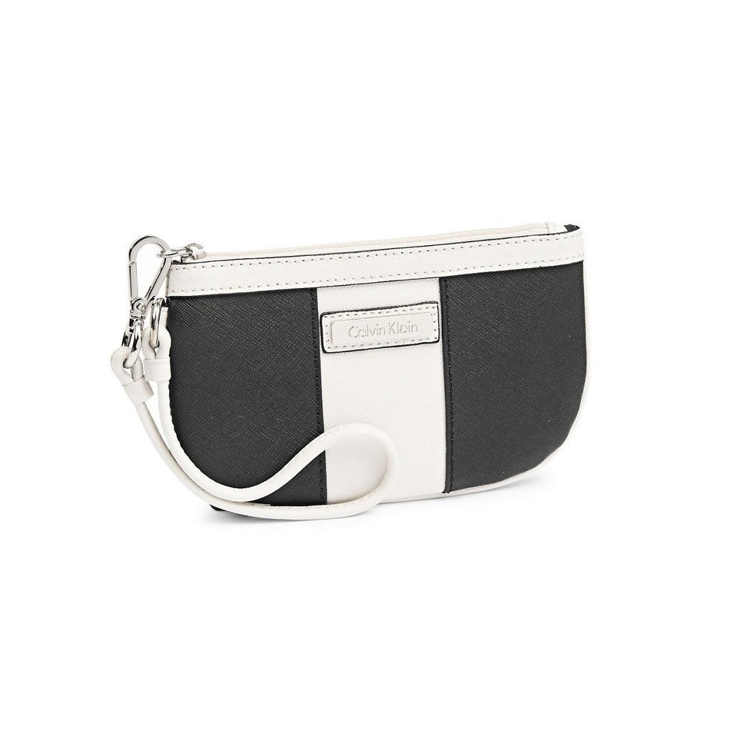 Calvin Klein Saffiano Leather Wristlet