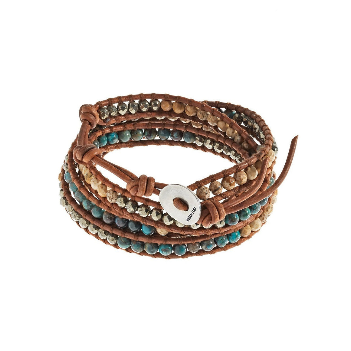 Chan Luu Turquoise and Opal Wrap Bracelet