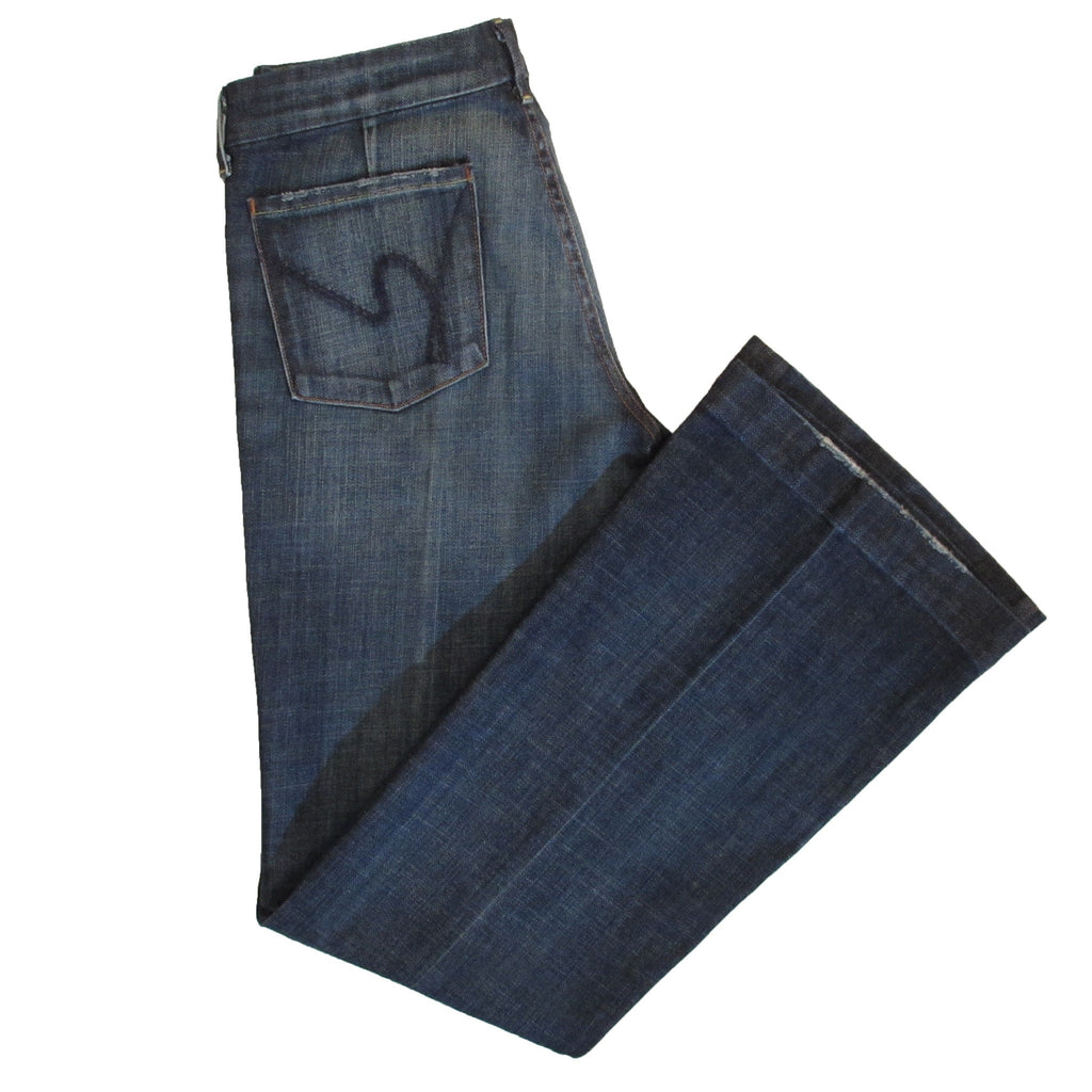 Citizens of Humanity Faye Stretch Wide Leg Denim Side Folded View