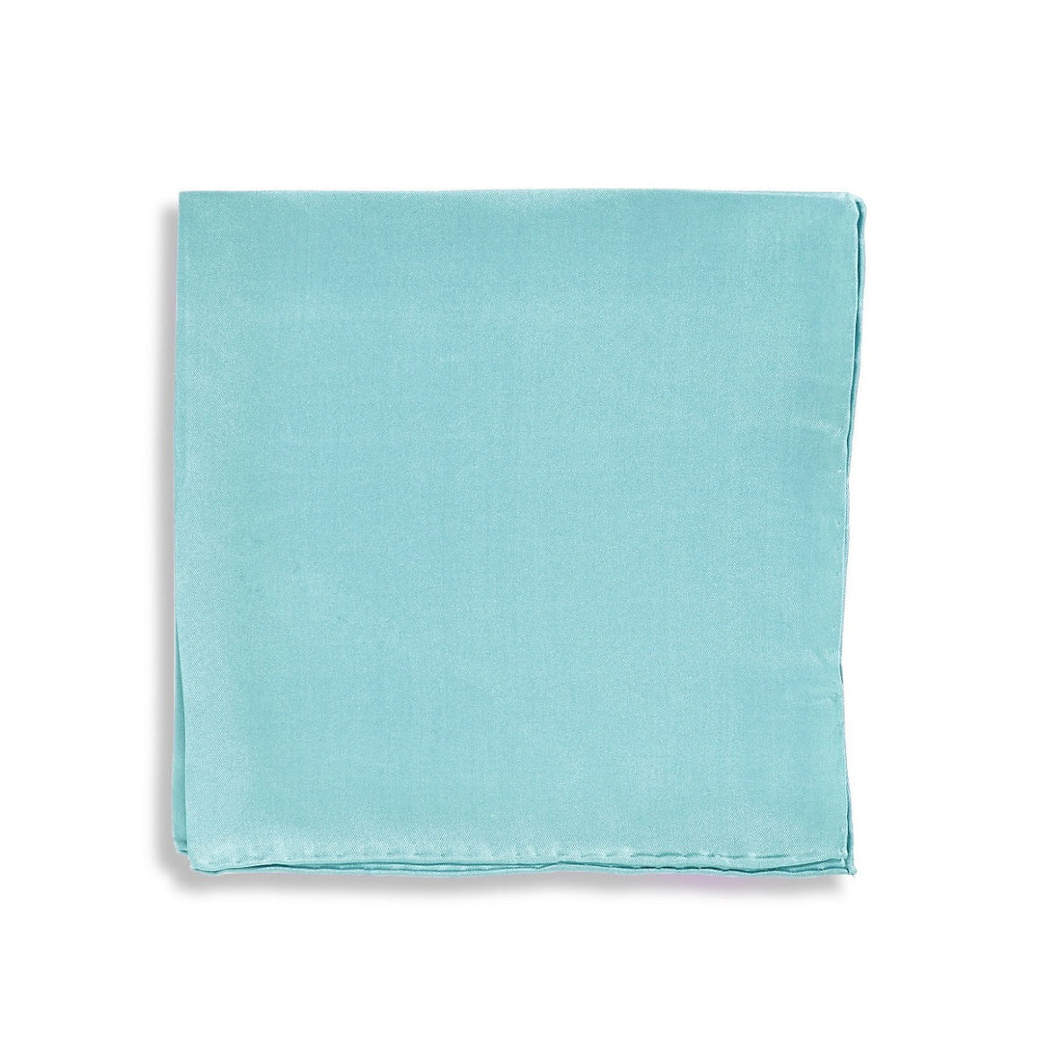 IMPUNTURA Silk Pocket Square - Aqua