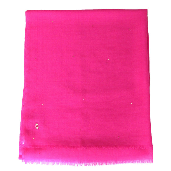 Juicy Couture Hot Pink Sequin Wrap with subtle gold sequin embellishment