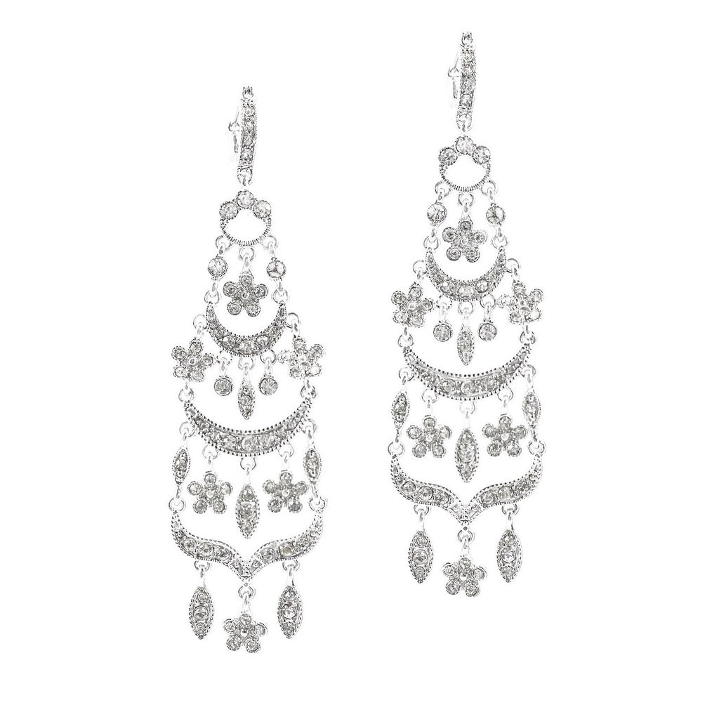 Monet Crystal Chandelier Earrings