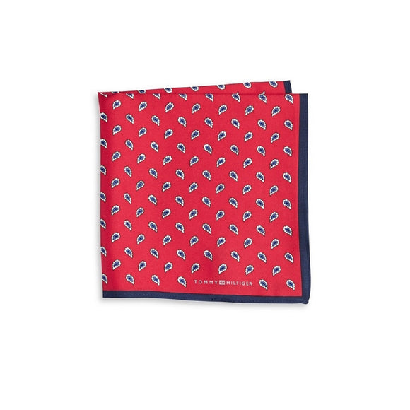 Tommy Hilfiger Pine Silk Pocket Square