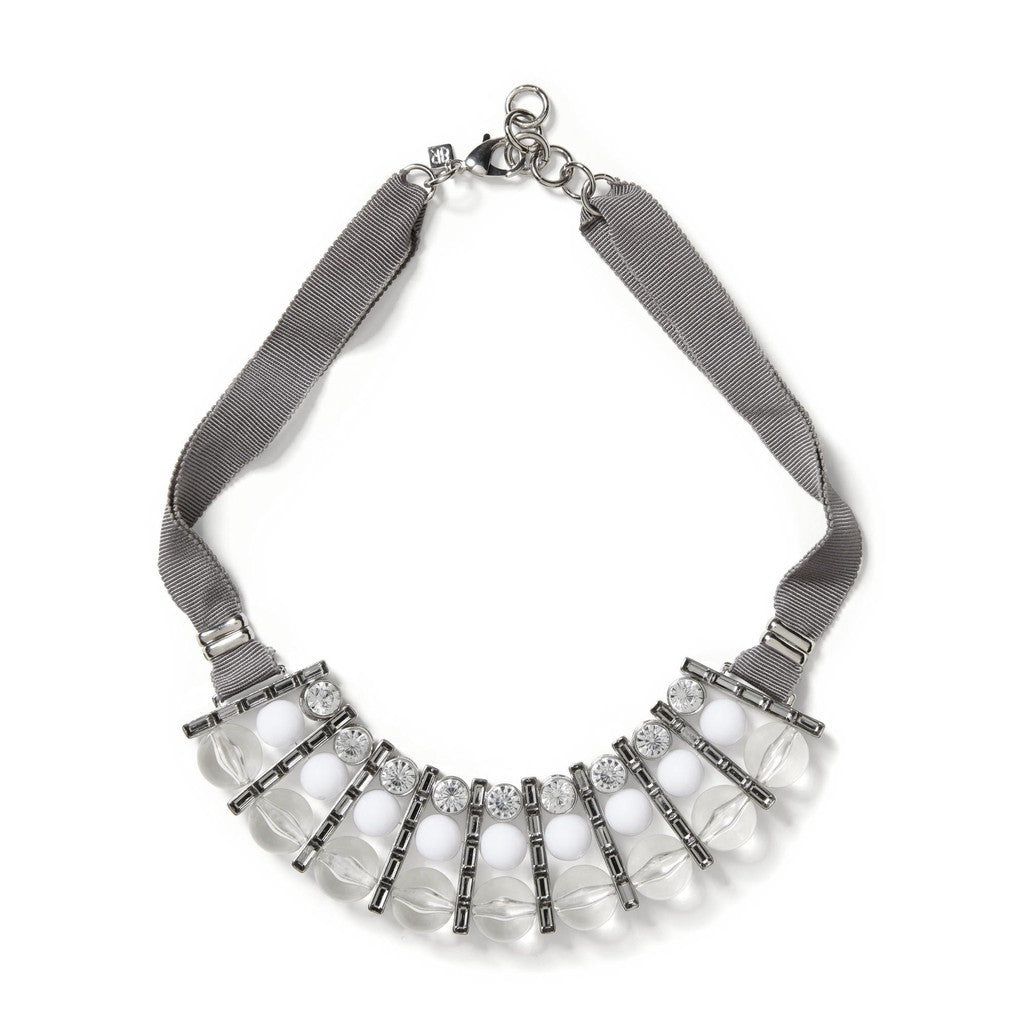 Banana Republic Grosgrain Ribbon Statement Necklace