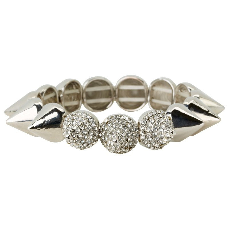 Cara Accessories Stretch Spike Bracelet